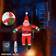 Santa Claus on ladder Christmas decoration with twinkling lights