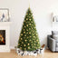 Golden Christmas bauble set displayed festively