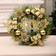 Festive Christmas Ornament Garland draped on Christmas tree with gold and red ornaments