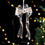 Champagne gold snowflake sequined acrylic pendant ornament hanging