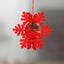 Laser cut wooden five-pointed star Christmas tree ornament