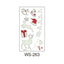Santa Claus luminous tattoo sticker with Christmas glow effect