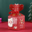 White cardboard Christmas gift box with holiday theme for packaging small presents and treats