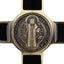 3D crucifix wall sculpture in metal for home devotional display
