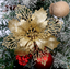 Festive Christmas tree wreath with glitter finish for holiday home decor