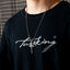 Men's titanium steel cross pendant necklace with classic design for daily faith wear