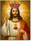 5D Cross Diamond Painting Kit with Jesus Aura Religious Theme - Christian Home Decor