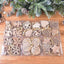 Handcrafted wooden Christmas pendant with carved star design