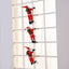 Santa Claus ladder Christmas ornament with festive appeal