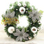 Festive multicolor Christmas wreath for front door holiday decoration
