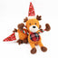Soft plush Christmas deer toy with sound feature, perfect for holiday home decor