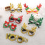 Festive Christmas glasses frame featuring holiday-themed designs for seasonal celebrations