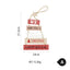 English Blessing Christmas Wooden Wall Decor displayed on a warm wall