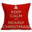 Festive Christmas pillowcase with cheerful holiday pattern for home decor