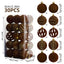 Champagne gold flocked Christmas ball ornaments arranged in festive display