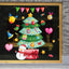 Festive Christmas stickers featuring Santa, trees and holiday scenes for seasonal decorating