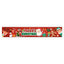 Festive Christmas banner with holiday colors displayed on wall for seasonal decorating