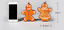 Assorted Christmas ornament charms in festive colors on display - Christmas Reindeer Star Ornament Set