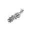 Stainless steel Virgin Mary pendant with electroplated finish for Catholic devotion