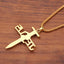Scriptural Jesus cross pendant necklace with name of Jesus