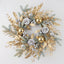 Golden wire Christmas garland wall hanging decoration in gold finish