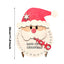 Wooden Christmas countdown ornament with warm natural finish for Advent season