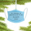 Wooden Christmas ornament with color printing for holiday tree display and Christian home decor