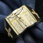 Premium Gold Jesus Ring with Crystals featuring gold-tone finish and crystal details