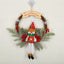 Festive Christmas wreath decoration for window display with holiday colors