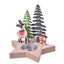 Elk Style Christmas Candlestick with rustic woodland design for holiday decor
