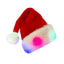 LED light-up plush Christmas hat glowing warmly in festive setting for holiday home decor
