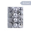 Christmas ball ornament set with LED string lights for holiday decorating