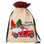 Christmas forest old man gift bag with woodland holiday design displayed decoratively