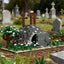 Assembled resurrection tomb building block model with open entrance