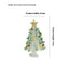 Handmade colored glaze Christmas tree glass ornament for holiday decor