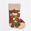 Large Christmas candy bag decoration with Santa design in cloth fabric