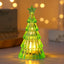 Light-up crystal Christmas tree night lamp glowing softly in warm colors