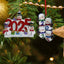 Christmas Snowman Resin Pendants displayed together