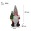 Hand-painted Christmas tree resin statue ornament for holiday home display