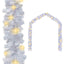 White LED Christmas garland displayed in a festive indoor setting