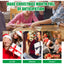 24-day Christmas countdown puzzle calendar with colorful assembled cardboard models on a festive surface