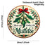 Wooden Christmas doorplate with creative holiday design pendant
