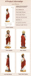 Resin Jesus statue on decorative stand for Christian home decor