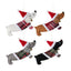 Brown dressed sausage dog Christmas pendant ornament hanging for festive holiday decor
