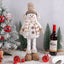 Retractable snowman Christmas window decoration with cloth fabric and festive design