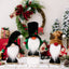 Festive Christmas gnome doll ornament for holiday home decoration