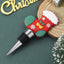 Christmas tree shaped wine stopper set in festive design