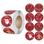 Roll of circular kraft paper Christmas stickers for holiday gift wrapping