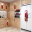 Eight-piece Christmas refrigerator handle cover set displayed on kitchen appliances