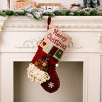 Festive Christmas sock pendant with warm holiday styling